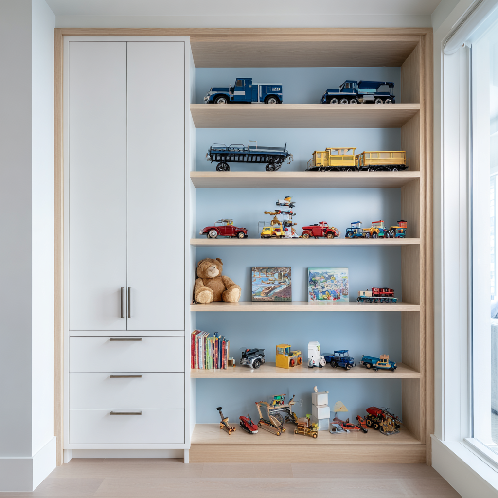 Ormari za dječju sobu za dječake.