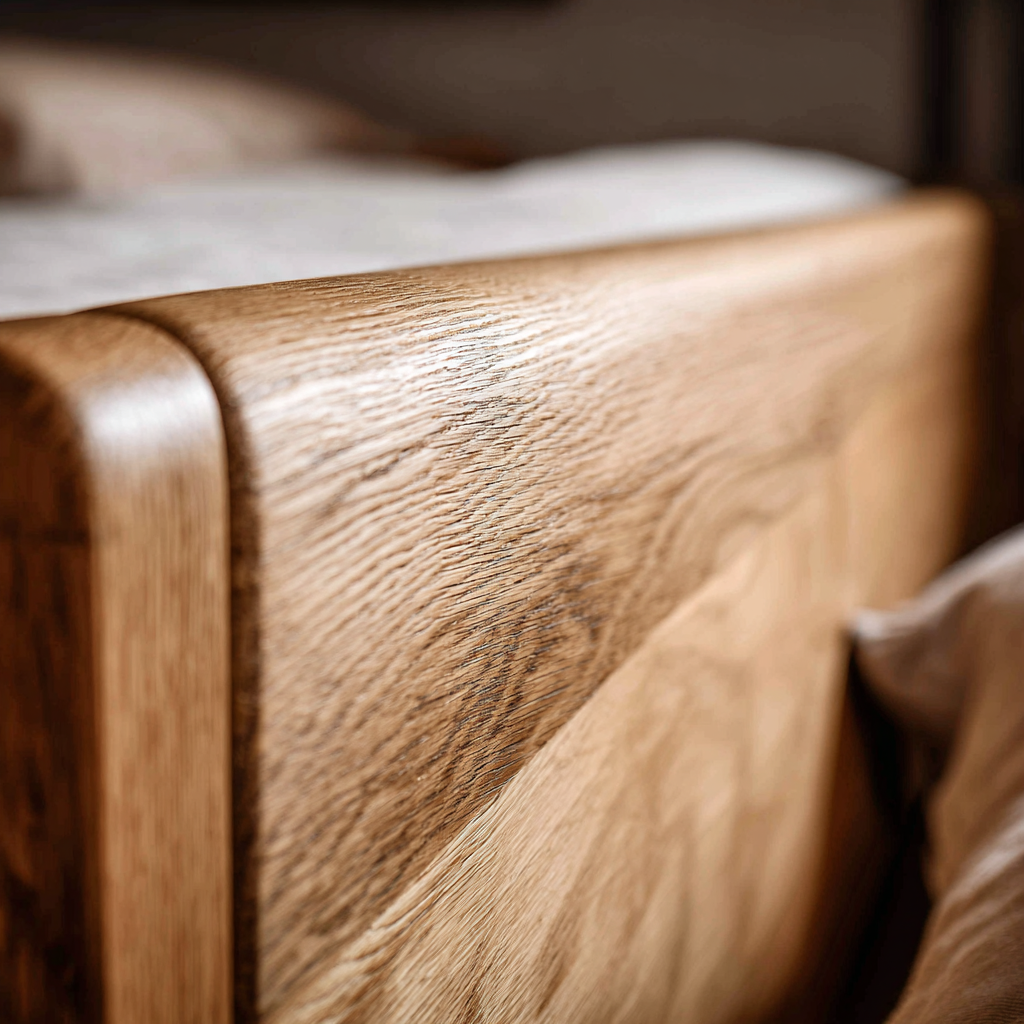 Stranica za krevet po mjeri, od drveta.