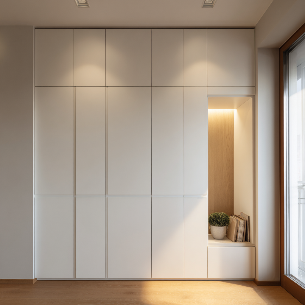 Ugradbeni ormar po mjeri u Zagrebu u zidnoj niši